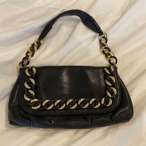 Michael Kors Black Leather Clutch